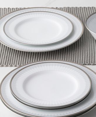 Silver Colonnade Set of 4 Salad Plates, 8.25"
