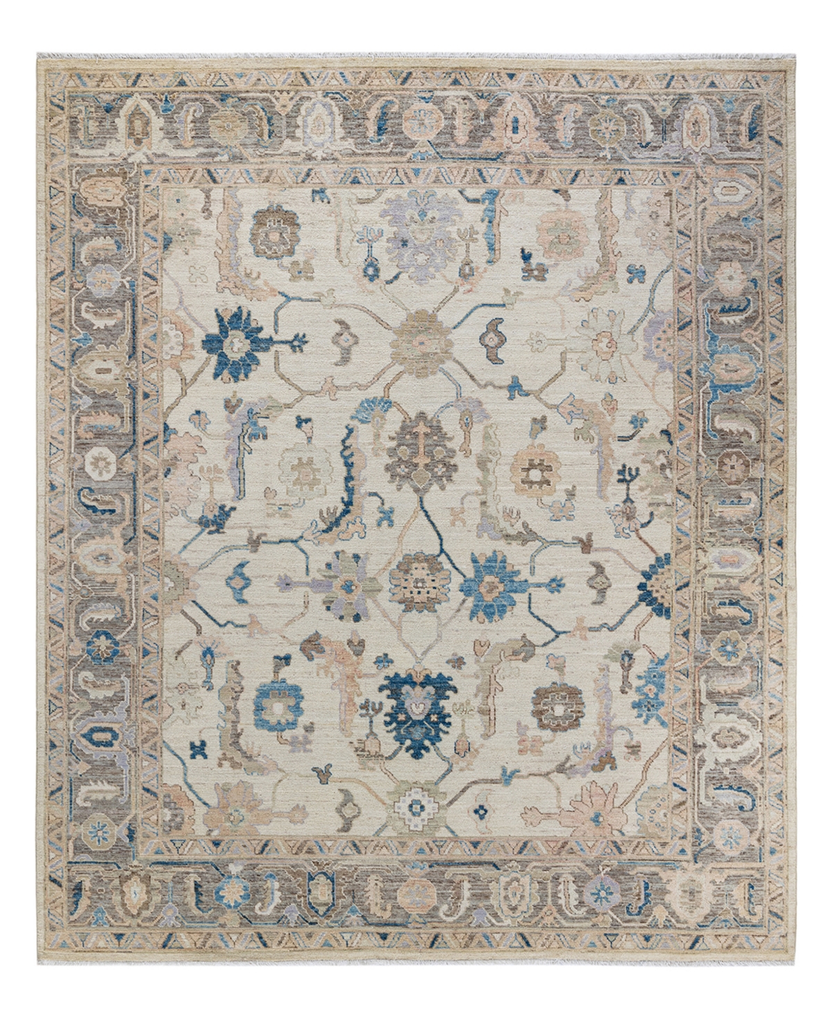 Adorn Hand Woven Rugs Serapi M1982 8' X 9'9" Area Rug In Blue