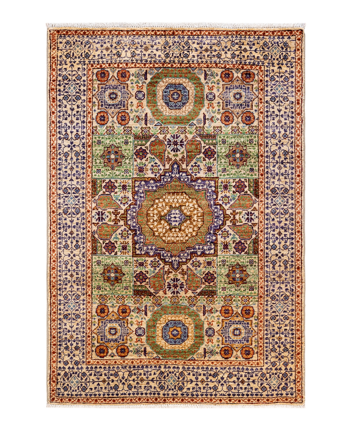 Adorn Hand Woven Rugs Serapi M1982 4'2in x 5'10in Area Rug - Mist