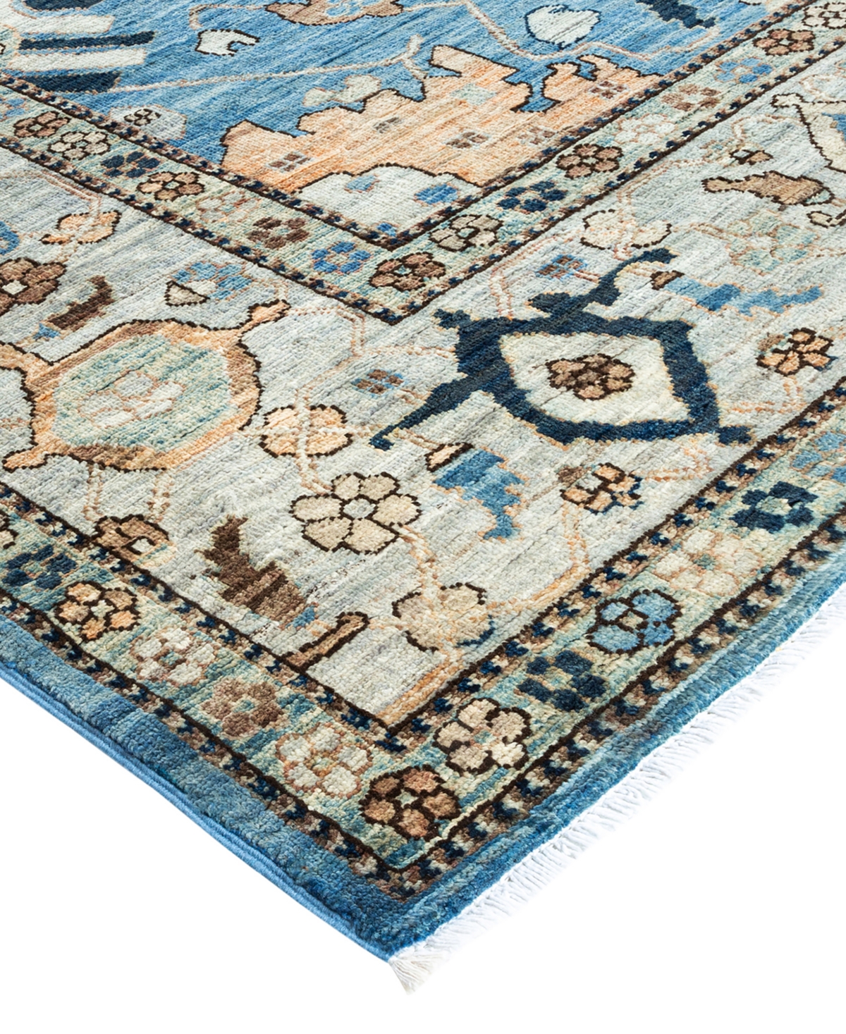 Adorn Hand Woven Rugs Serapi M1982 2'7"x9'4" Runner Area Rug In Multi