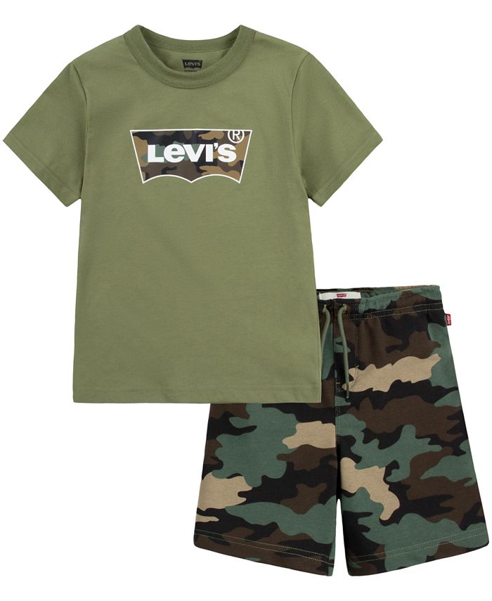 Levi's Little Boys Pull On Camo Short Set Macy's