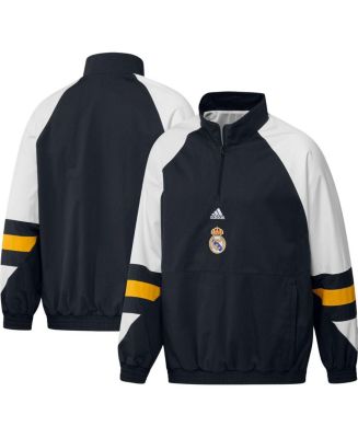 adidas Men's Navy Real Madrid Football Icon Raglan Quarter
