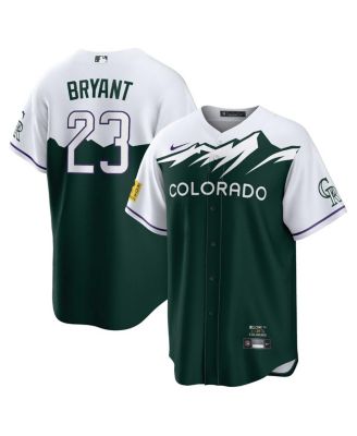 Nike Youth Nike Kris Bryant Green Colorado Rockies 2022 City Connect  Replica Player Jersey