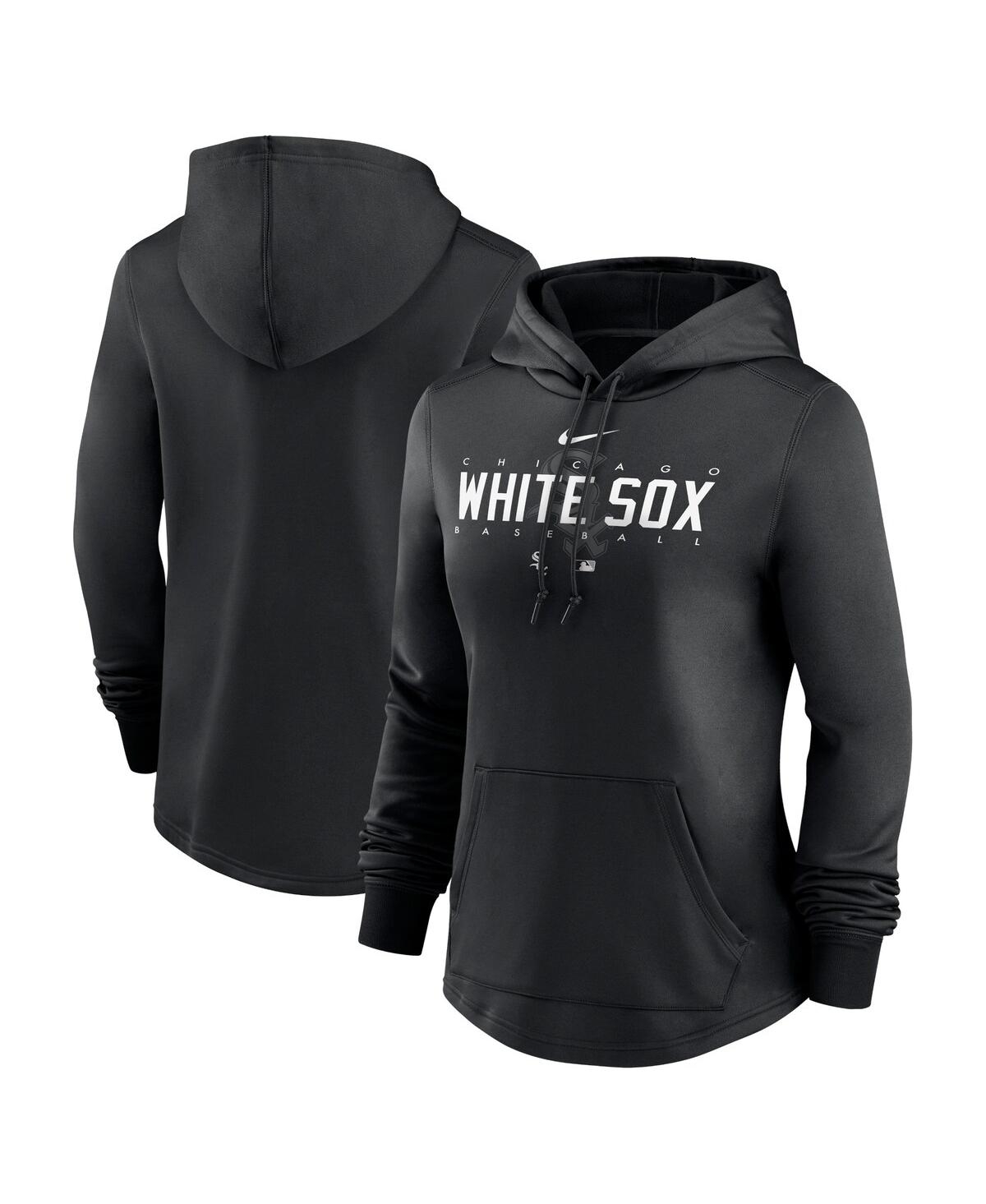 Shop Nike Women's  Black Chicago White Sox Authentic Collection Pregame Performance Pullover Hoodie