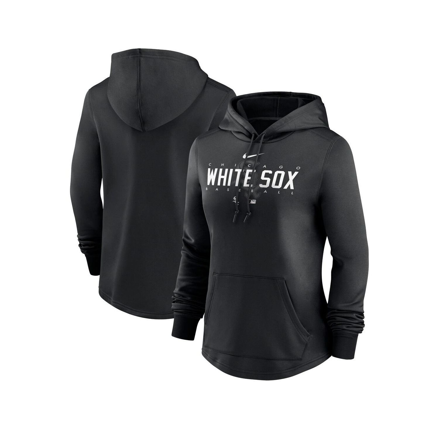 Women's Black Chicago White Sox Authentic Collection Pregame Performance Pullover Hoodie