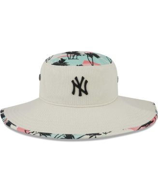 Men's New Era Natural New York Yankees Retro Beachin' Bucket Hat