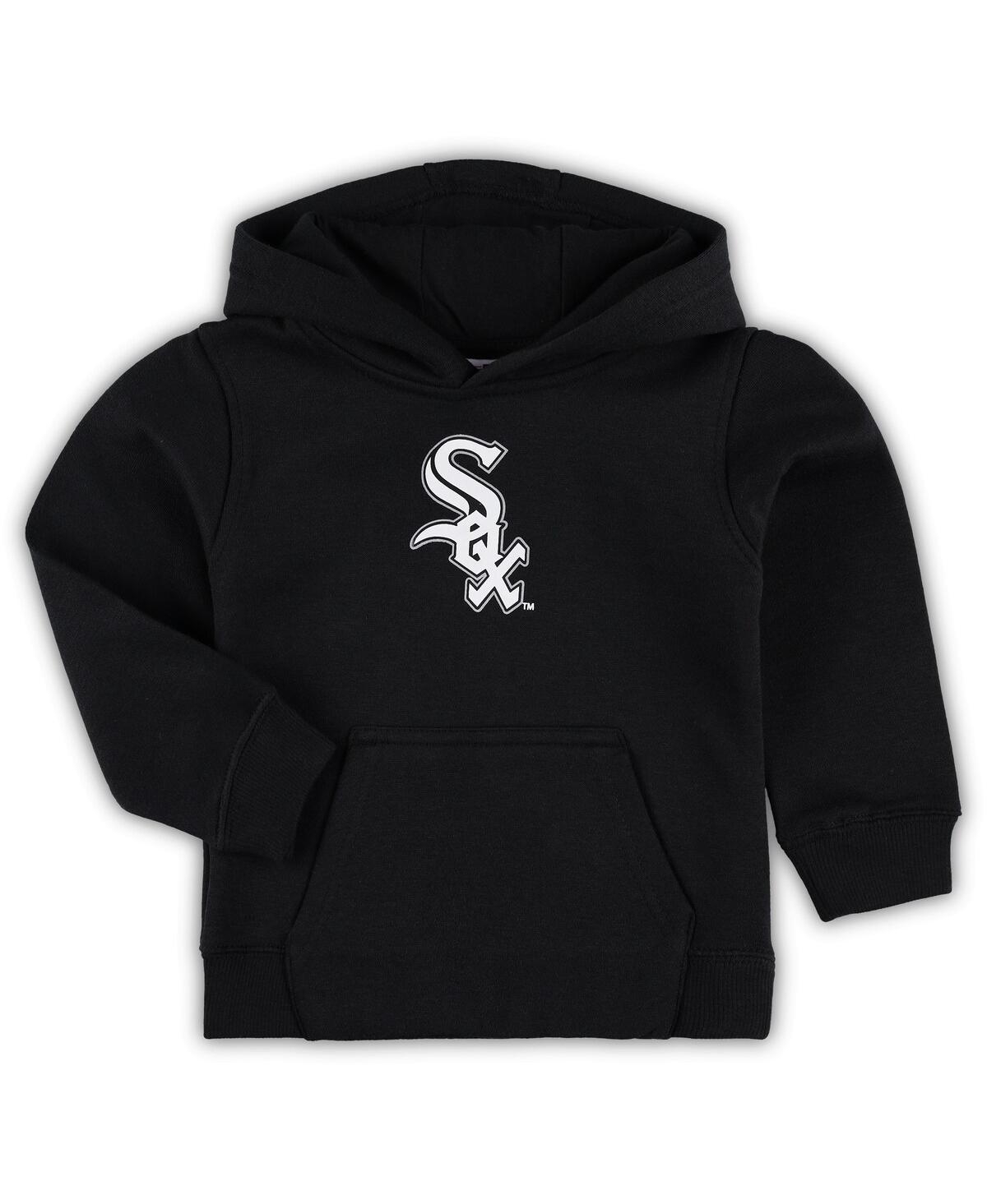 Outerstuff Babies' Toddler Boys And Girls Black Chicago White Sox Team Primary Logo Fleece Pullover Hoodie