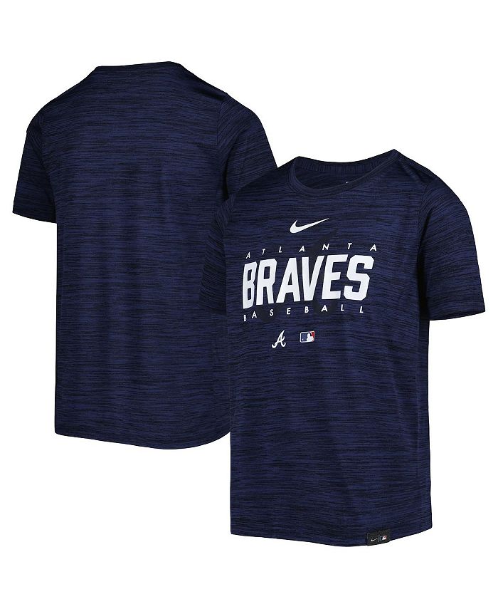 Youth Nike Navy Atlanta Braves Authentic Collection Performance Pullover  Hoodie