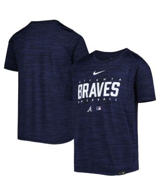 Men's Atlanta Braves Nike Charcoal Authentic Collection Velocity Practice  Performance T-Shirt
