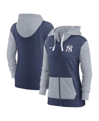 Women's Navy New York Yankees Full-Zip Hoodie