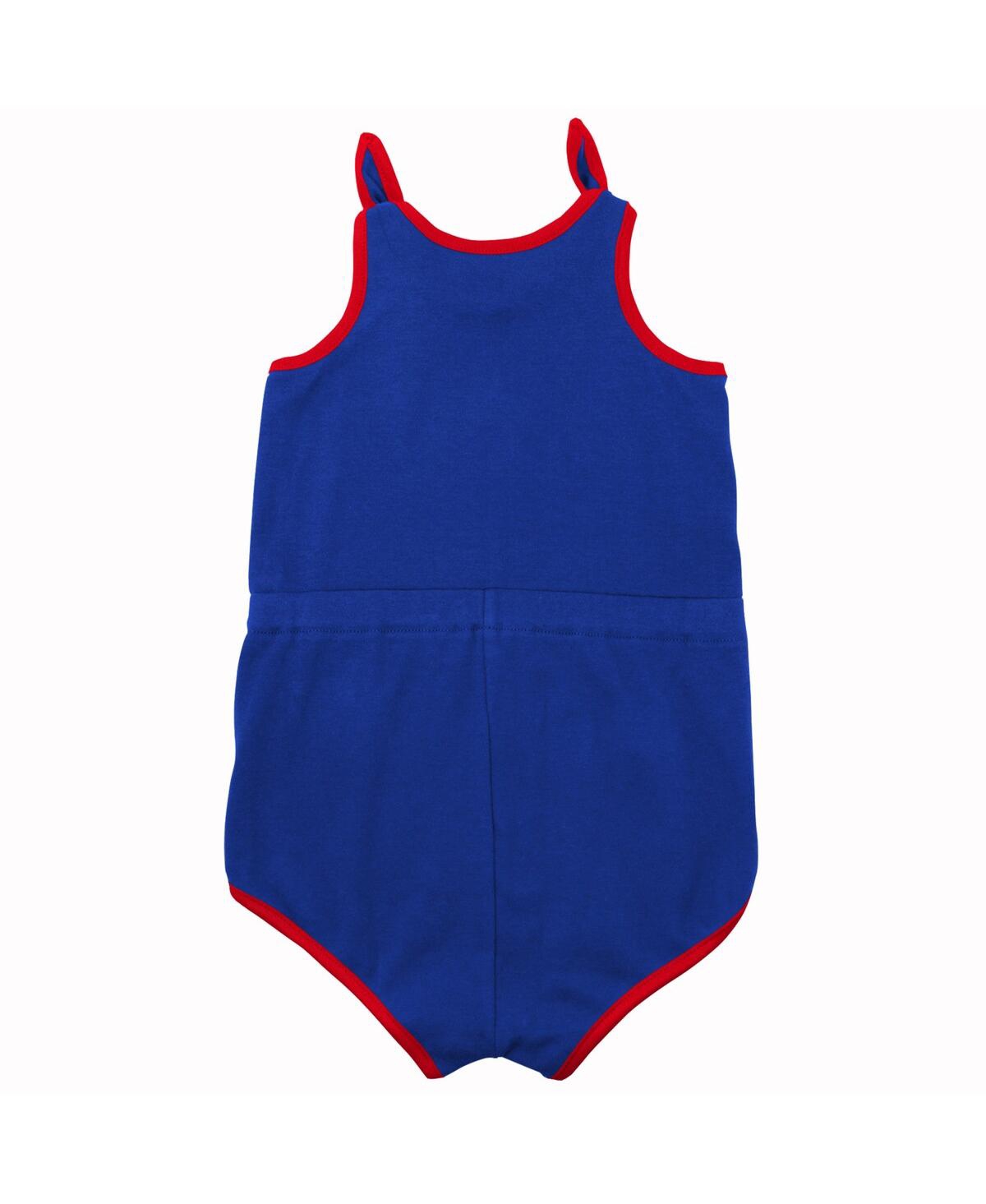 Shop Outerstuff Little Boys And Girls Royal Chicago Cubs Hit And Run Bodysuit