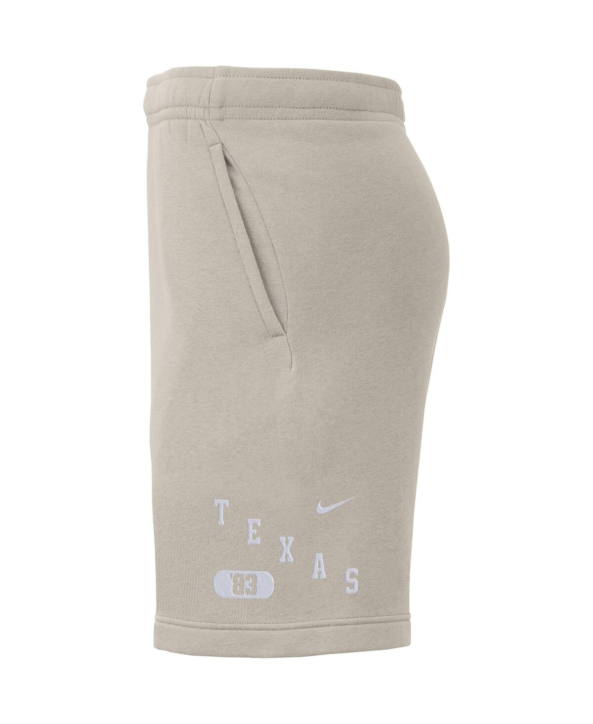 Men's NikeTexas Longhorns Fleece Shorts - Cream