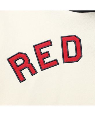 Men's Cream Boston Red Sox Trifecta Shortstop Pullover Hoodie