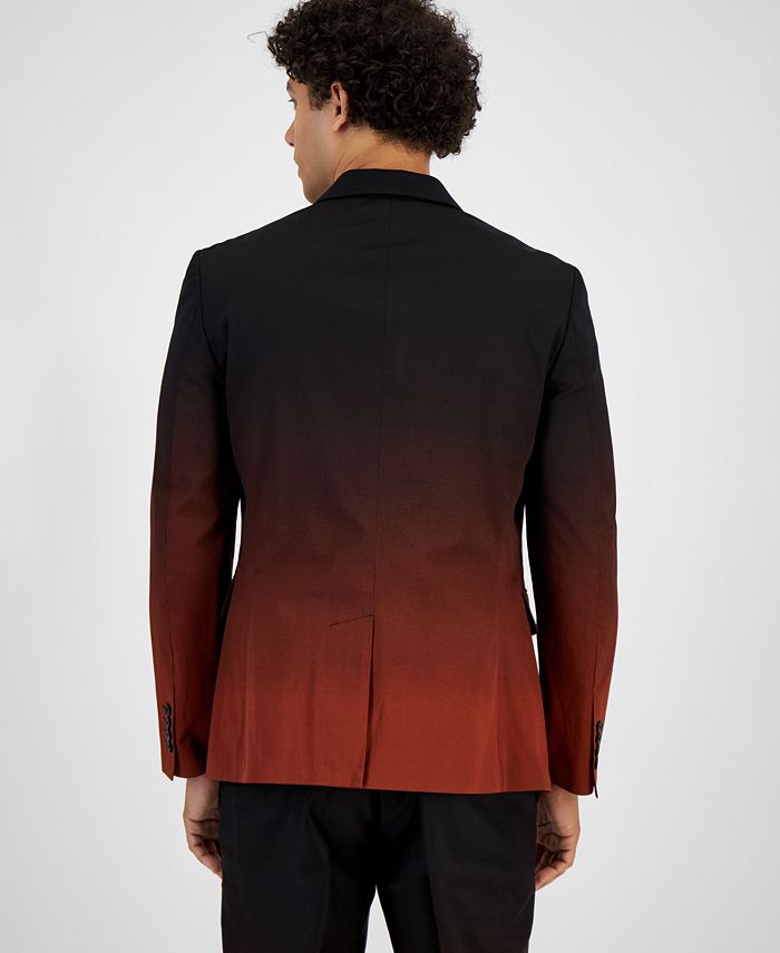 INC International Concepts Men's Slim Fit Dusty Blazer Red Size Medium
