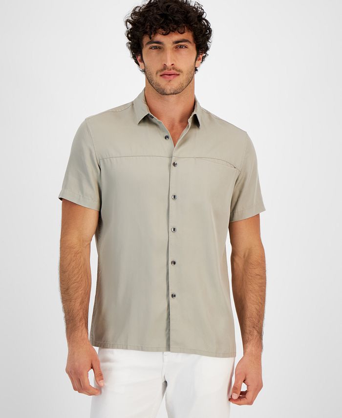 I.N.C. International Concepts Men's Regular-Fit Solid Shirt, Created ...
