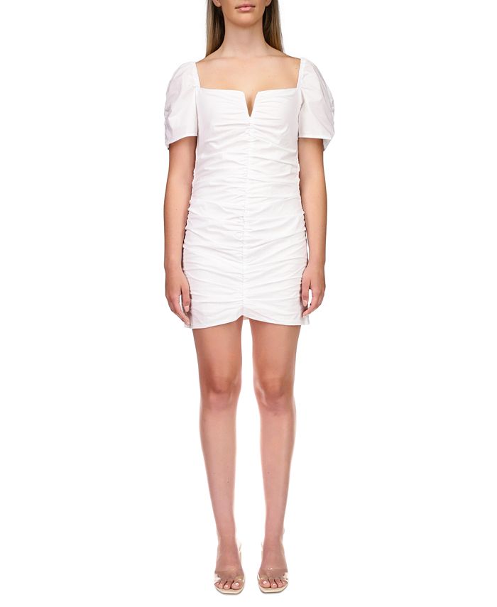 Sanctuary Women s Cotton Ruched Mini Dress Macy s