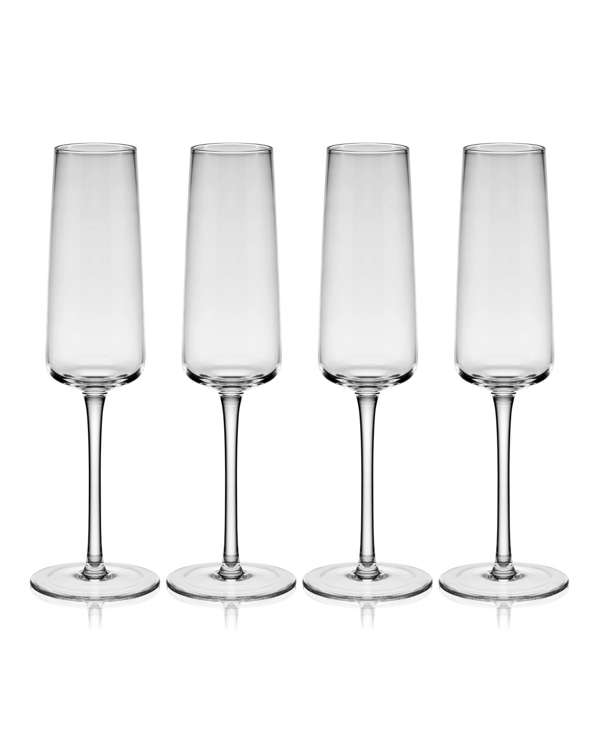 Mikasa Cora 8 Ounce Flute Glass 4-piece Set In Clear