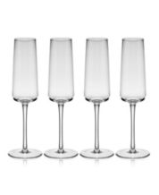 Mikasa Julie Glass Champagne Flute, 8-Ounce, Set of 4