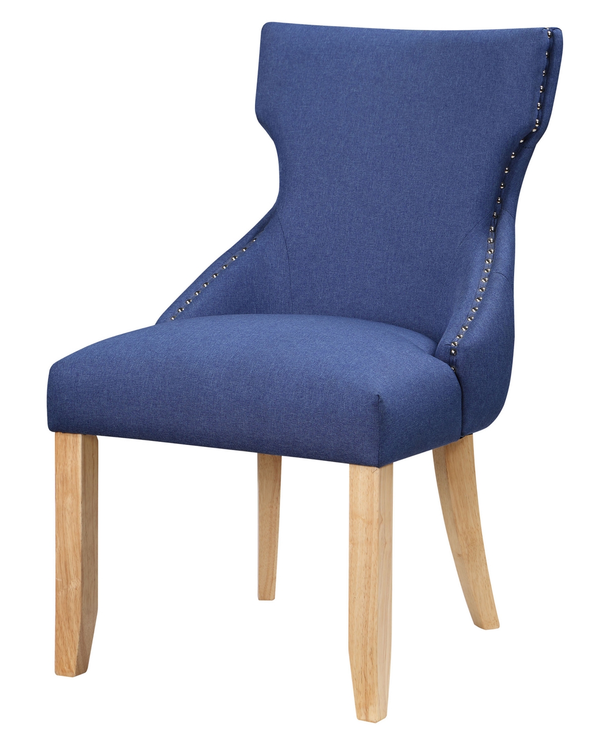 Furniture Of America Allia Tufted Wingback Side Chair 2 Piece Set In Blue