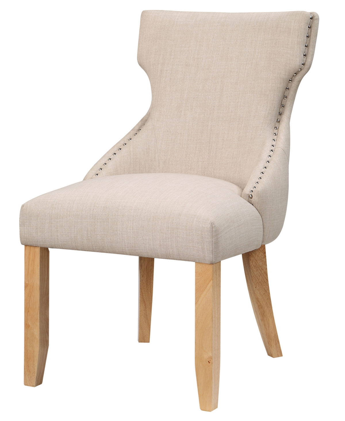 Furniture Of America Allia Tufted Wingback Side Chair 2 Piece Set In Ivory