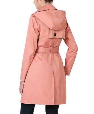 Women's Angie Water Resistant Hooded Trench Coat