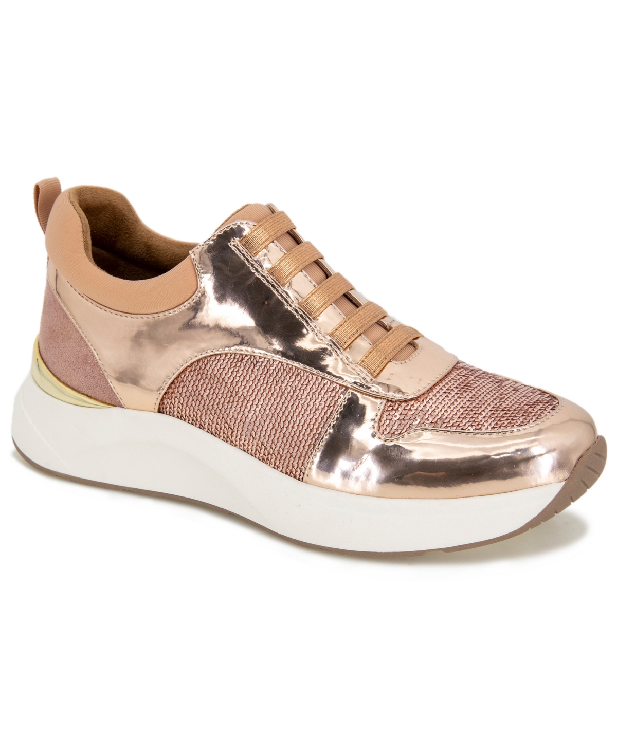 Kenneth Cole Reaction Women's Christal Slip-on Sneakers In Rose Gold
