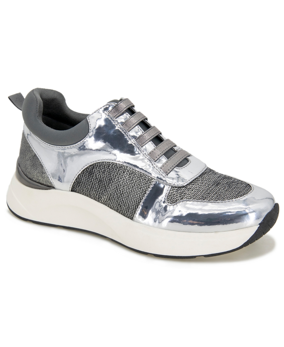 Kenneth Cole Reaction Women's Christal Slip-on Sneakers In Gray