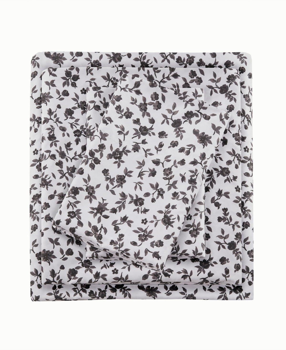 Intelligent Design Printed Microfiber 4 Piece Sheet Set
