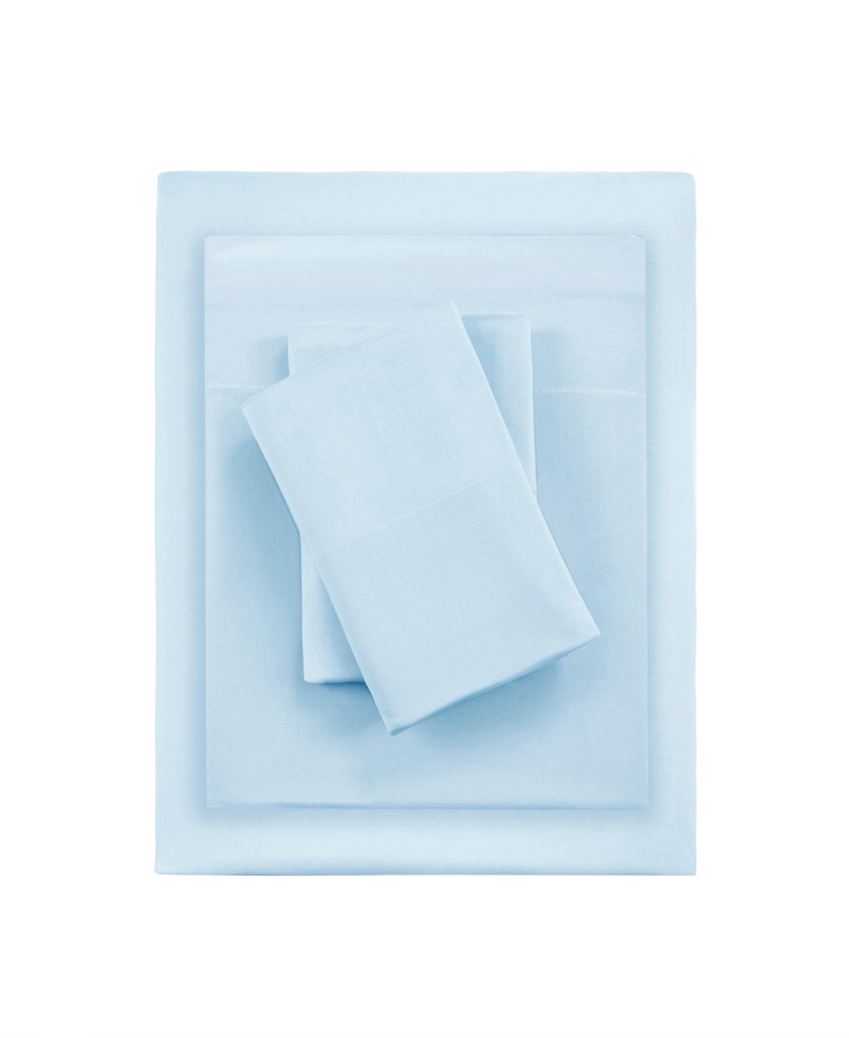 Shop Beautyrest Lyocell 240 Thread Count Polyester Blend Sheet 4 Piece Set, Full In Blue