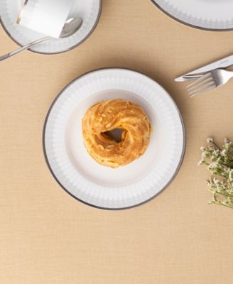 Silver Colonnade Set of 4 Salad Plates, 8.25"