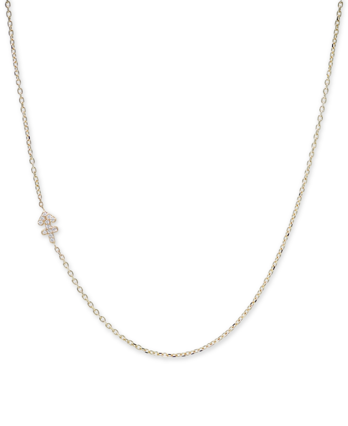 Anzie Diamond Zodiac Symbol Choker Necklace (1/20 Ct. T.w.) In 14k Gold, 14" + 2" Extender In Sagittarius
