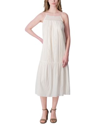 Lucky Brand - Women's Lace-Trim Ruffled-Hem Maxi Dress