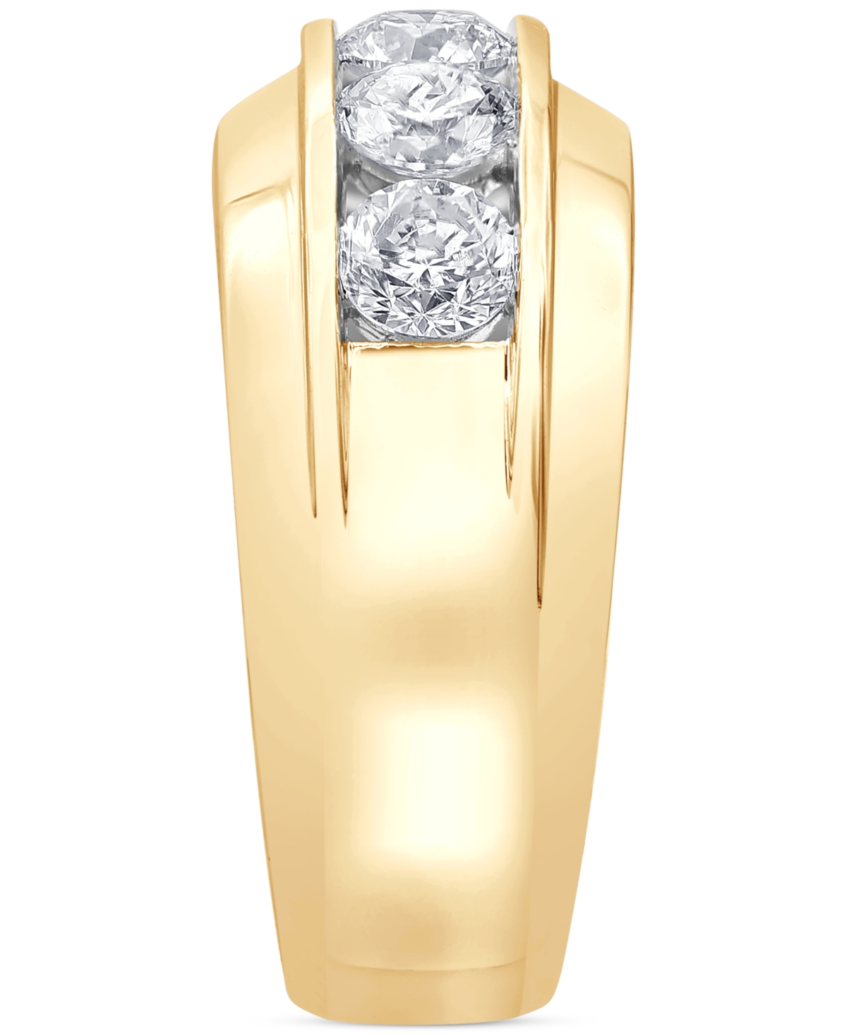Men's Diamond Channel-Set Ring (2 ct. t.w.) in 10k Gold