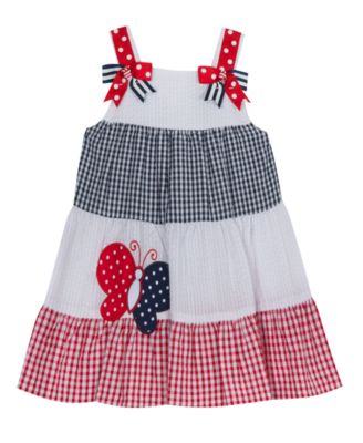 Robe Fille Rare Editions Taille 5 - Imprimé Cône Glacé, Tissu Seersucker, Occasion Excellent état