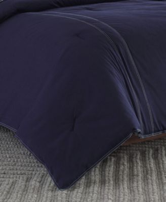 Eddie Bauer Kingston Cotton Reversible 3 Piece Duvet Cover Set, King