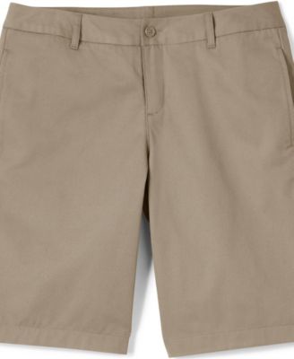 Women's Plain Front Blend Chino Shorts
