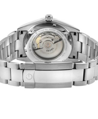 Men's West Village Swiss Automatic Silver-Tone Stainless Steel Watch 40mm