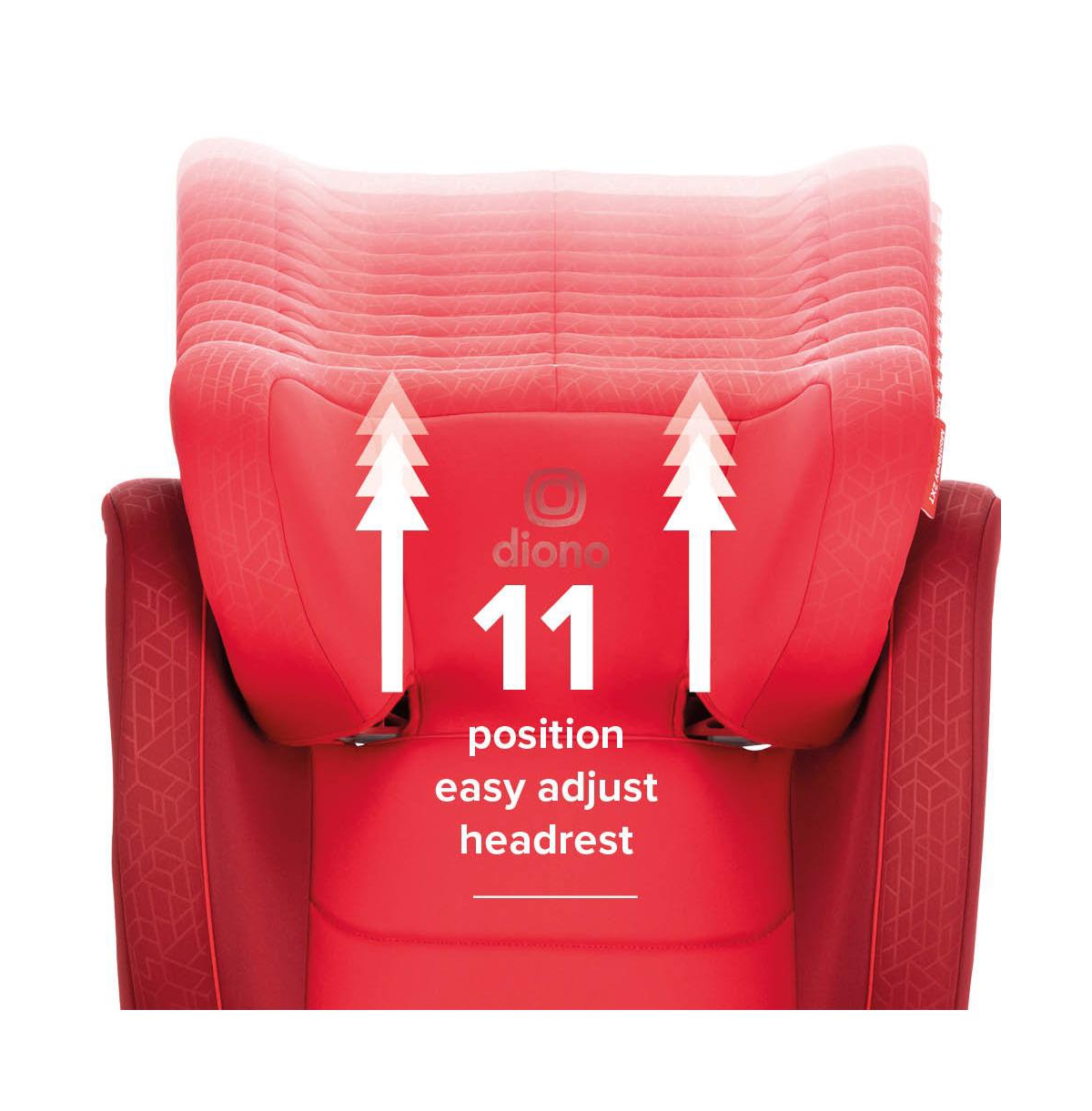 Diono Monterey 2xt Latch 2-in-1 Booster Car Seat In Red