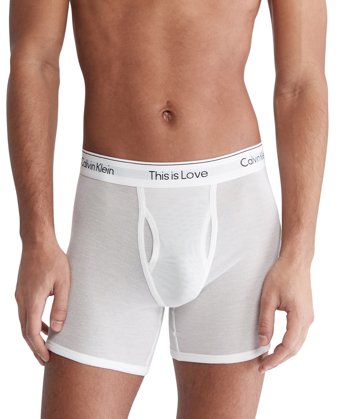 Calvin Klein Men s Pride This Is Love Mesh Boxer Briefs Smart Closet