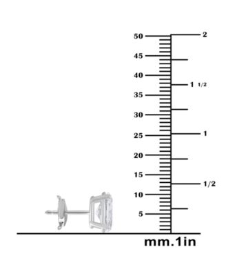 Certified Lab Grown Diamond Oval Stud Earrings (5 ct. t.w.) in 14k Gold