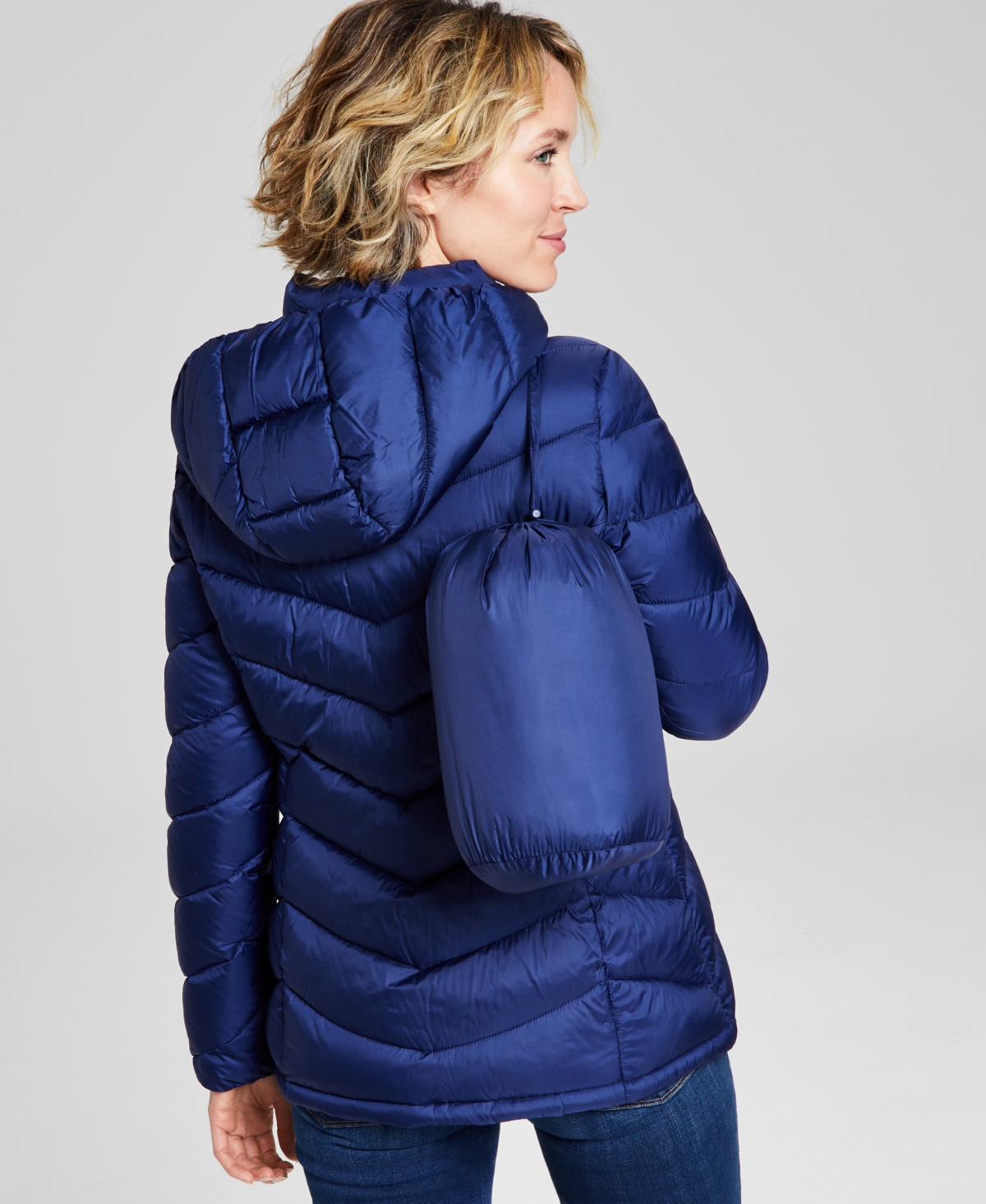 CHARTER CLUB WOMEN'S PACKABLE HOODED PUFFER COAT, CREATED FOR MACY'S 