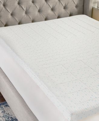 3" Zoned Comfort Memory Foam Mattress Topper with Cooling Cover, Twin XL, Exclusively at Macy’s