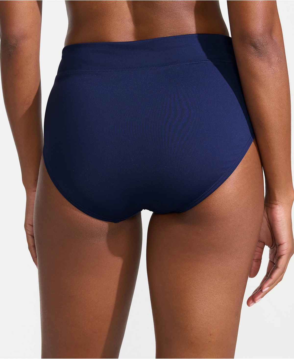 Lands' End Women's Long Tummy Control High Waisted Bikini Swim Bottoms
