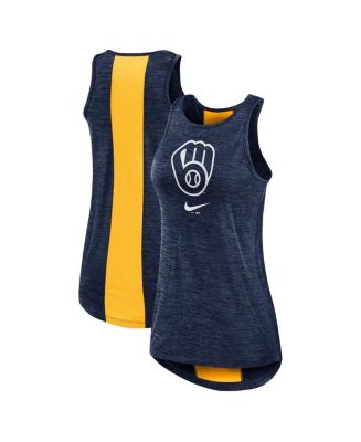 売れ筋商品|||ナイキ カットソー トップス レディース Women's Navy Milwaukee Brewers Right Mix High Neck Tank Top Navy Nike Women's Navy Milwaukee Brewers Right Mix High Neck Tank