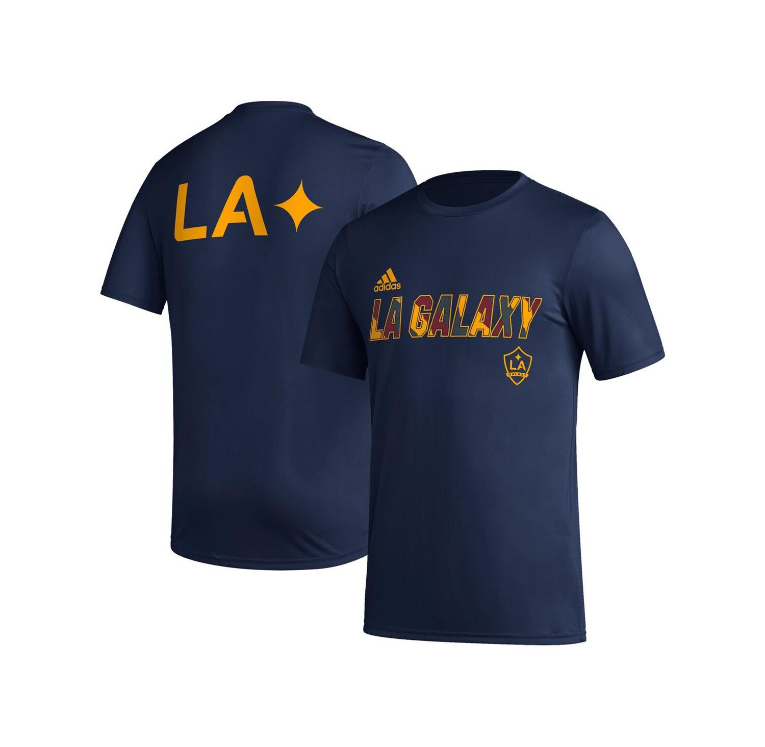 Men's Navy LA Galaxy Team Jersey Hook AEROREADY T-shirt