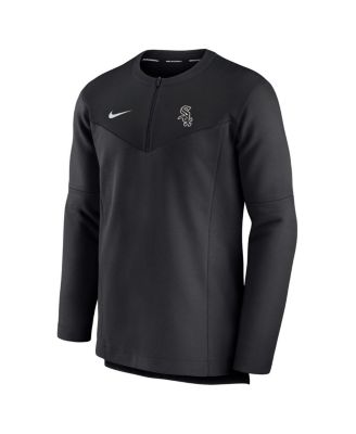 Men's Black Chicago White Sox Authentic Collection Game Time Performance Half-Zip Top