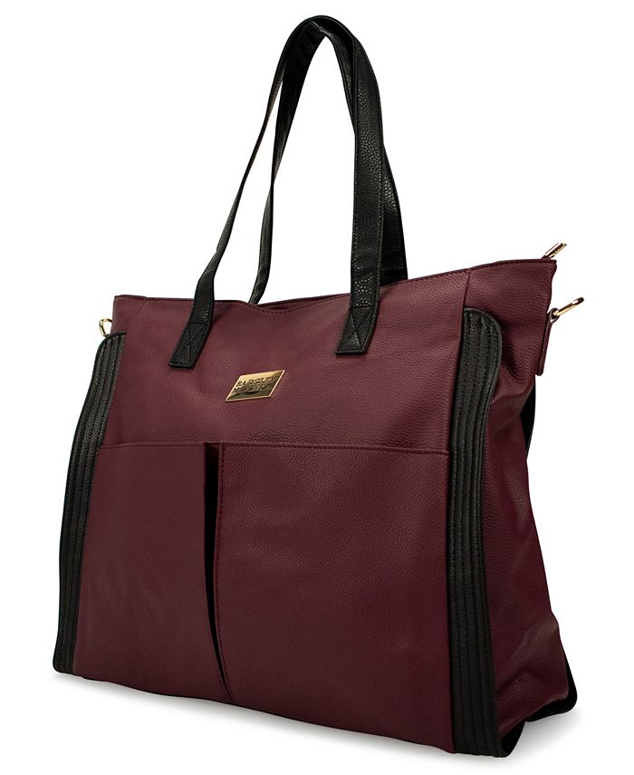 Badgley Mischka Rose Faux Leather Tote Weekender CarryOn Macy's
