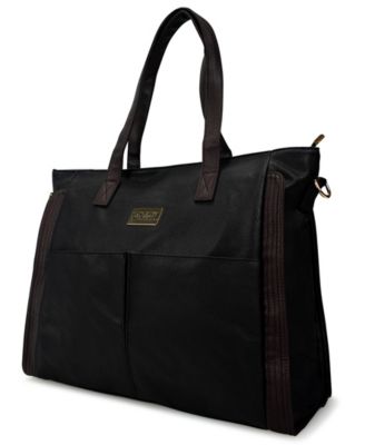 Rose Faux Leather Tote Weekender Carry-On