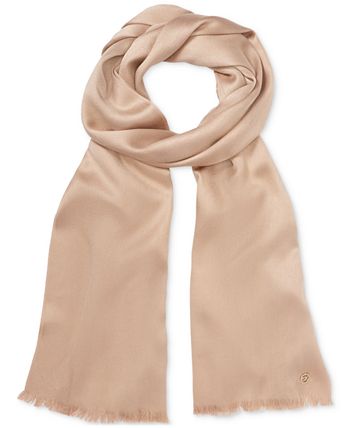 Set of 5 : Calvin Klein CK Pashmina Scarf : Gray/Ivory