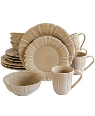 Euro Ceramica - CHLOE 16 PIECE DINNERWARE SET IN TURQUOISE